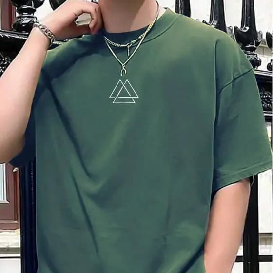 Camiseta CAMISA Masculina Triangulo bco Camisa premium 100% algodão Linha Premium