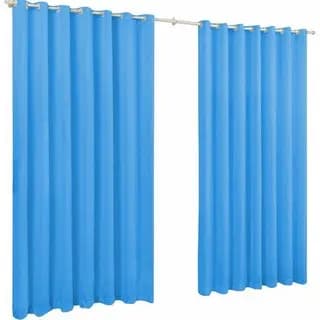 Cortina Roma Azul Claro 2.00m x 1.40 Para Janela Sala Quarto Cozinha Parede Decoração