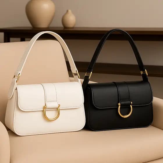 Kit Bolsa Feminina 2 peças Lançamento Nova Tendencia Elegante Alça Transversal Mega Oferta