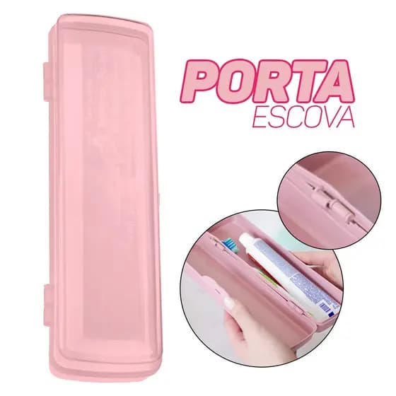 Estojo Porta Escova De Dentes Portatil Plastico Viagem Cores