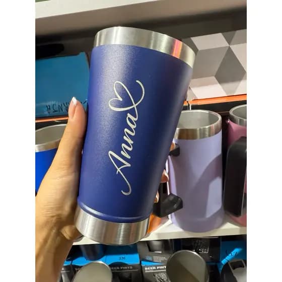 COPO TÉRMICO PERSONALIZADO COM NOME – EXCLUSIVO 💜