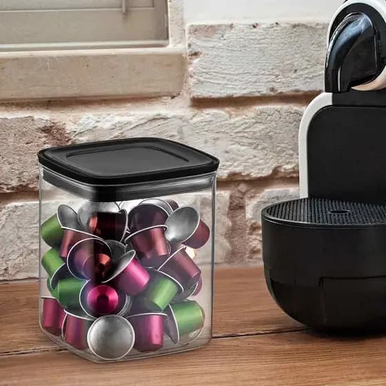 Porta Cápsulas Universal para Café Nespresso, 3 Corações, Dolce Gusto e Nescafé - Transparente
