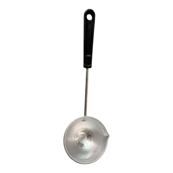 Concha de Alumínio 7cm Diâmetro c/ Cabo Longo e Bico Utensílio de Cozinha