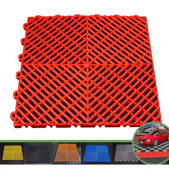 Kit 100 Piso Modular Automotivo 9m² 30x30 - Direct Borrachas
