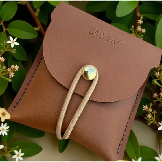 Porta Batom Jóias Fone Alianças Conjuntos Correntes Pulseiras Anéis em Couro Ecológico Premium Compacto