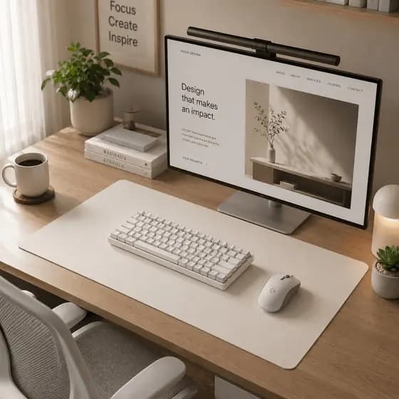 Desk Pad Profissional Para Escritório Mouse Pad Grande Antiderrapante Premium Executivo Notebook