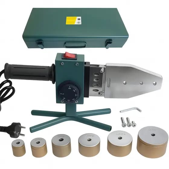 Termofusora Soldador De Tubos Ppr 20 A 63mm 300 Graus Soldar Cano Termofusor 220v