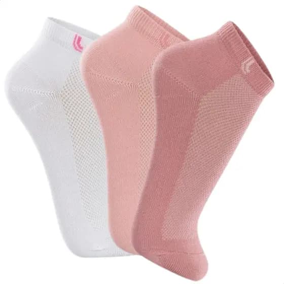 Kit 3 Pares Meia Lupo Cano Curto Algodão Feminina Lisa 3226