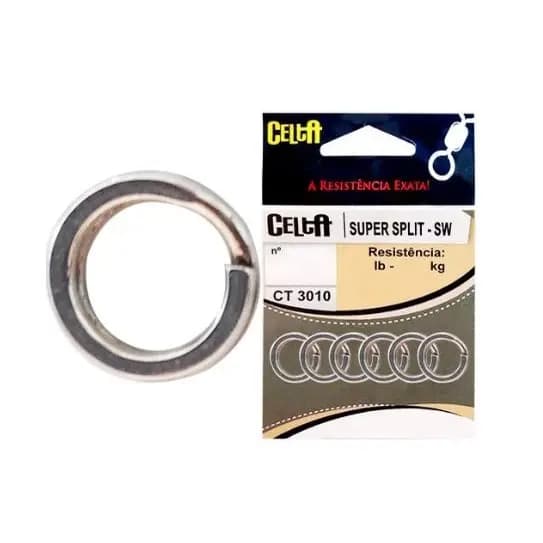 SUPER SPLIT RING CELTA SPLIT SW NICKEL CT3010 N°6 C/ 10UN