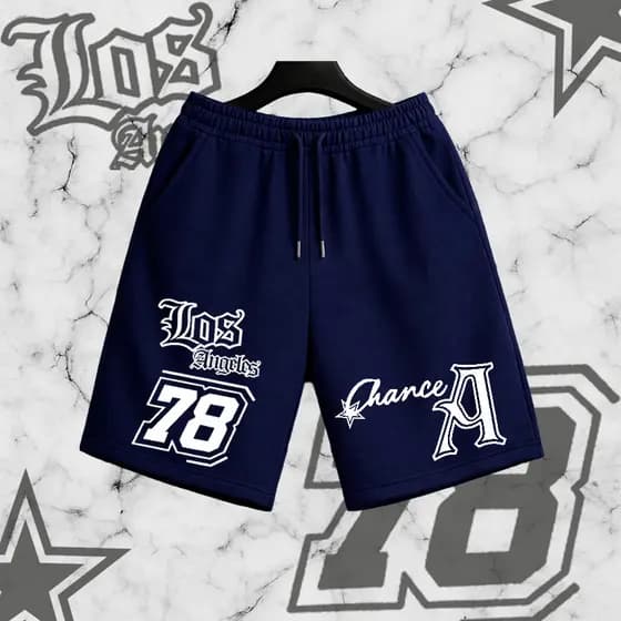 Bermuda Moletom Masculina Estampa LOS ANGELES 78 – Estilo Streetwear Urban Life