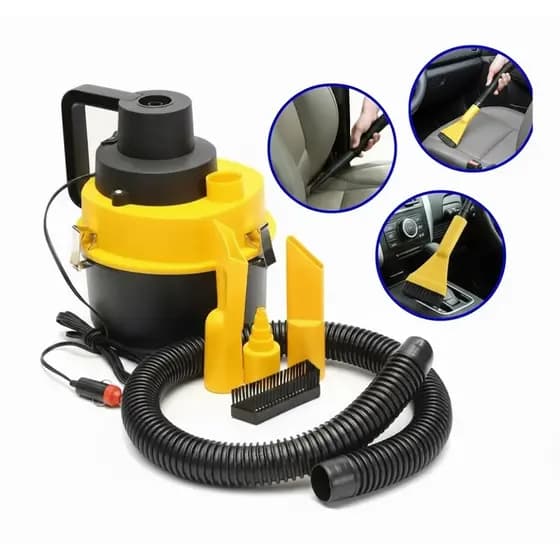 Aspirador de Pó Para Carro Portátil com Led 12V 60W Aspira Pó e Agua Automotivo