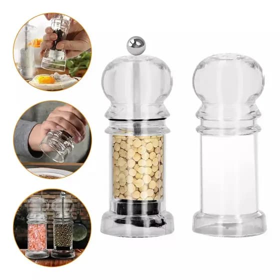 Saleiro E Pimenteiro Acrílico Snel Home Utensílios Cozinha