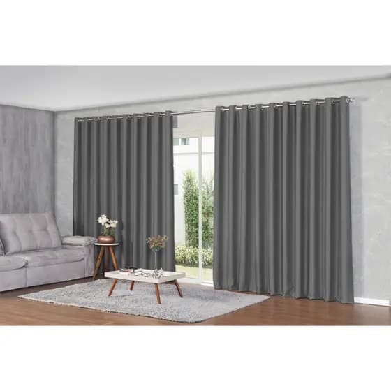 Cortina 5 Metros Sala Blackout De Tecido Blecaute Quarto 5,00x2,70