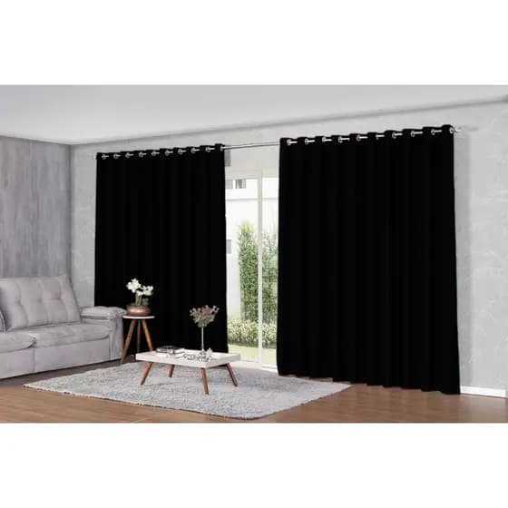 Cortina de Blackout em Tecido para Quarto Sala Corta Luz 7,00m x 2,70m Várias Cores Envio Imediato