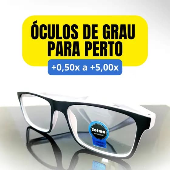 Óculos De Leitura Emborrachado Branco Cores com Lente de Grau Óculos Pronto para Vista Cansada Leitura