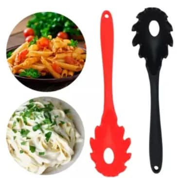 Pegador Macarrão Massas Arroz Silicone 28cm