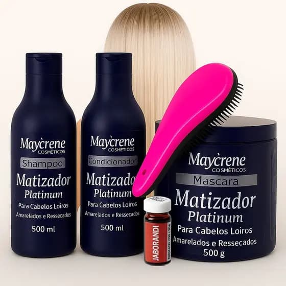 Kit Capilar Matizador Loiro 5 itens Shampoo + Mascara + Condicionador