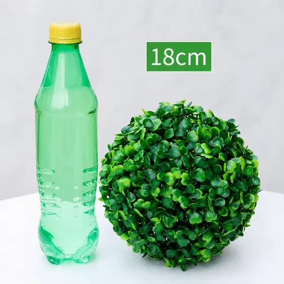 Bola de buchinho 18 cm /grama artificial para decoração de casa para compor vasos, arranjos e decorar