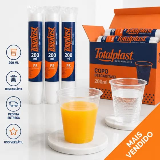 300~1000 Copo Descartável 200ml PS Transparente Estriado Festa Água Suco Festa Escritório