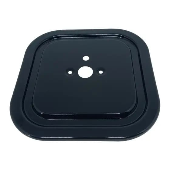 Base Trempe Bolacha Esmaltada Boca Gigante Dupla Chama 3kw Fogão Mueller Piacere Decorato Maggiore Vetro