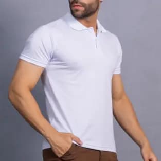 Camisa Gola Polo Masculina Camiseta Uniforme Para Bordar Casual e Estilosa