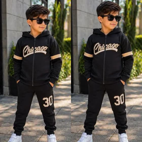 Conjunto Masculino Infantil Roupa de Menino 2 ao 12 Anos Inverno Calça e Casaco