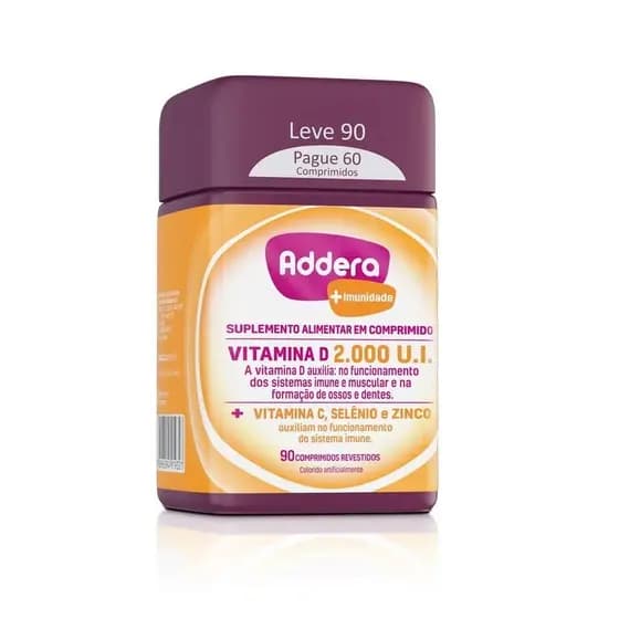 Addera Vitamina d 2.000ui +imunidade com 90 comprimidos