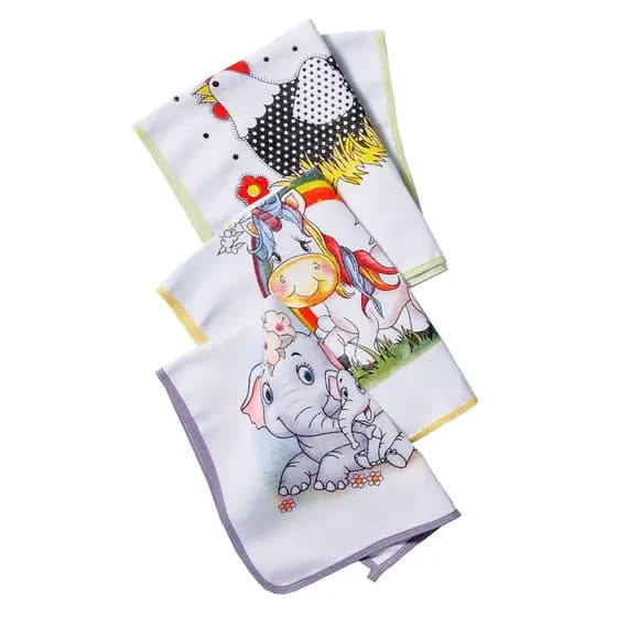 Pano De Prato Atacado Vies Estampado Kit Com 10 Peças