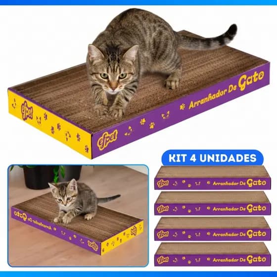 Brinquedo Arranhador De Papelão Para Gato Interativo Anti-Stress ou Refil - ENVIO IMEDIATO