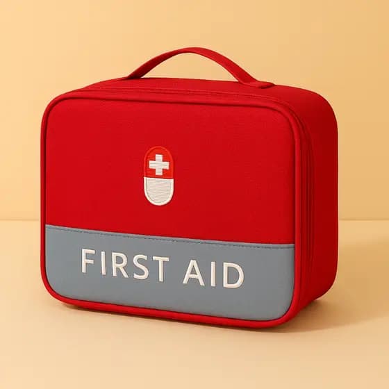 Organizador para Remédios e Primeiros Socorros Necessaire Viagem Alça Reforçada Pequena