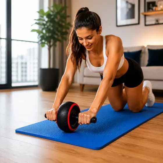 Roda De Exercícios Abdominal Funcional Fitness Treino Lombar Saúde Bem Estar Academia Casa Emagrecimento Envio Rápido
