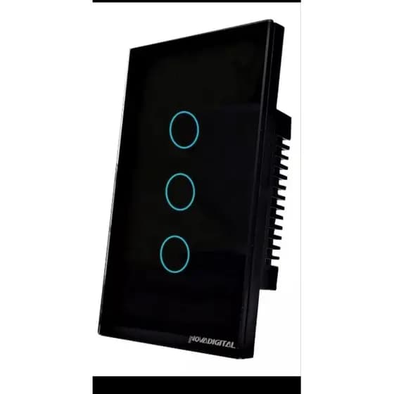 nova digital-Interruptor Inteligente Toque Parede, controle remoto sem fio, Luz LED, sem fio neutro necessário, Alexa, Google Casa, Wi-Fi, Vida inteligente