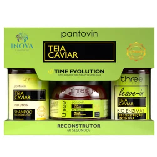 KIT PANTOVIN RECONSTRUÇÃO TEIA CAVIAR 250ML