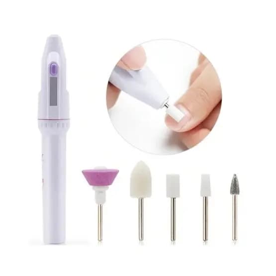 Lixa Elétrica Unhas Aparelho Lixador De Unha Portátil Polidor Sem Fio Manicure Unhas