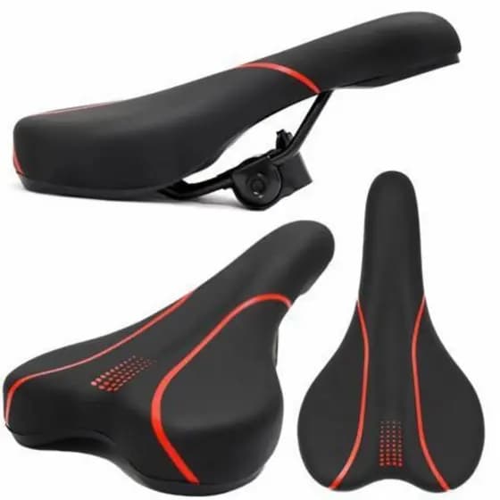 Selim Banco Bicicleta Confortável MTB Speed Macio Com Carrinho