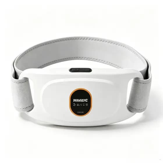 Cinto Massageador Abdominal Vibração Recarregável USB Ajustável