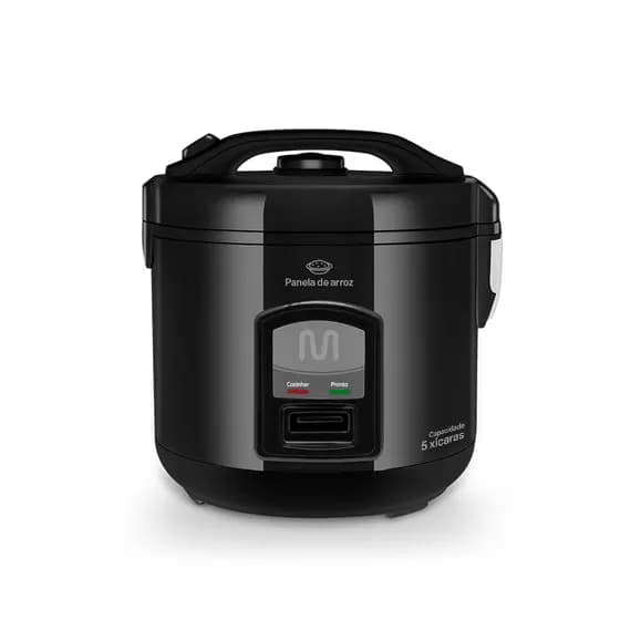 Panela De Arroz 5 Xícaras 220v-400w Preta Multi - GO004