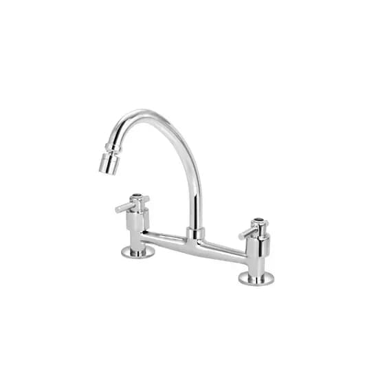 Torneira Misturador Cozinha Mesa Arejador Articulado 1/4v Agua Quente Fria Anti Respingo