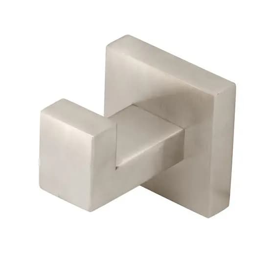 Porta Toalha Cabide Banheiro Quadrado Inox Escovado Metal Toalheiro Acessorio