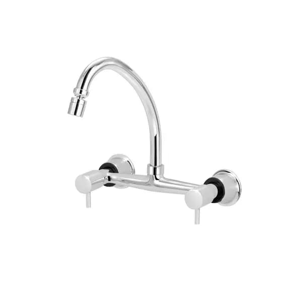 Torneira Misturador Parede Cozinha Arejador Articulado 1/4v Agua Quente Fria Anti Respingo