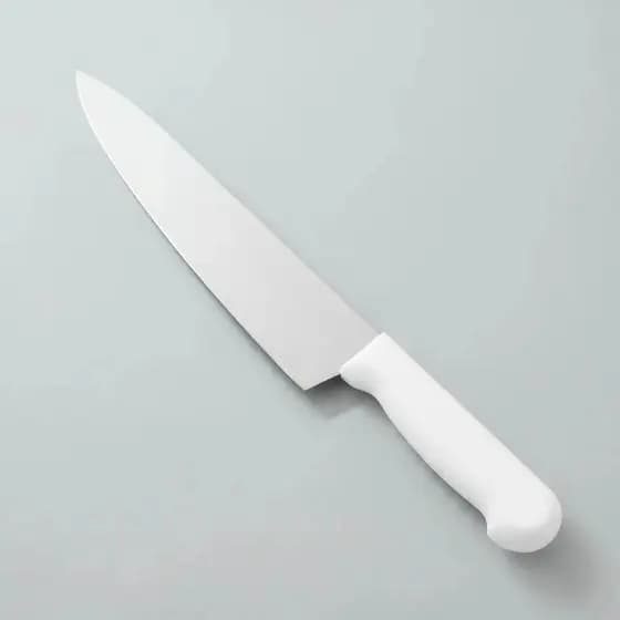 Faca Peixeira Inox 6 Cabo Branco Afiada Cozinha Churrasco