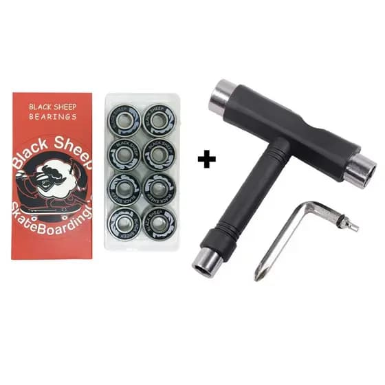 Rolamento Black Sheep + Chave T Skate Rioskateboard