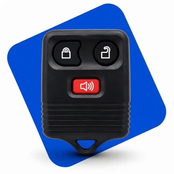 Capa Controle Remoto Alarme Ford Ka Fiesta Ranger Eco Sport 3 Botões