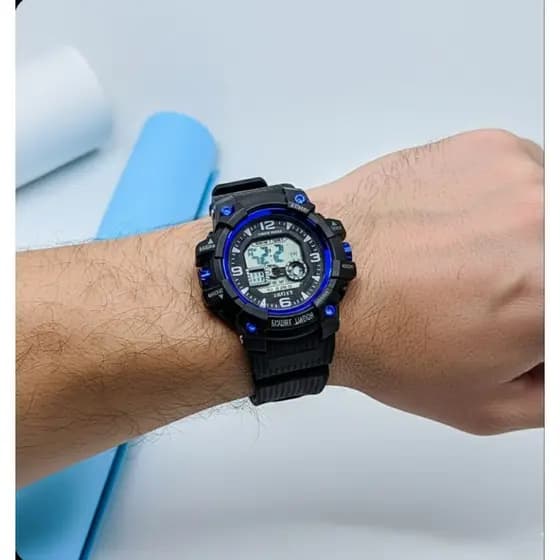 Relógio Esportivo Masculino Digital Led Esportivo Watch com Alarme Cronômetro Quartzo Silicone