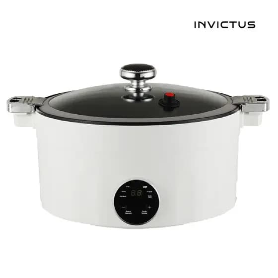 Panela Elétrica de Arroz Multiuso 4 Litros 28cm Antiaderente 1000W 5 Funções 110V/220V