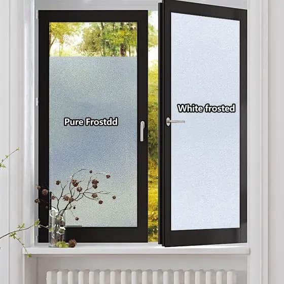 3m X 60cm Adesivo Jateado Liso Fosco Para Vidro Box Sacada Janela e Porta Elimina a Visão Sem Tirar a Luz