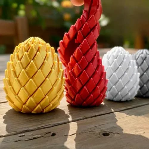 Mini Ovo de Dragão Articulado | Figdet Toy | Anti Estresse Sensorial | Twisty Dragon Egg Flexível