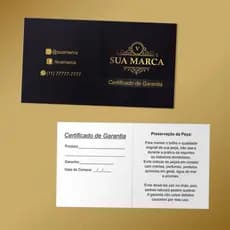 Certificado De Garantia Para Joias E Semijoias