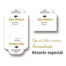 Tags Personalizadas Colar E Brincos papel couchê