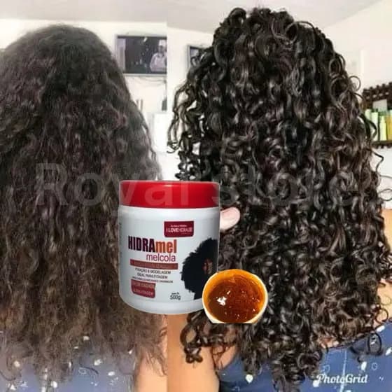 Finalizador De Cachos Definidos 72h 500g Mel Cola Hidramel Fitagem Definição Crespo Cacheado Fixador